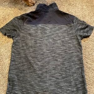 Men’s size M polo shirt, grey and black